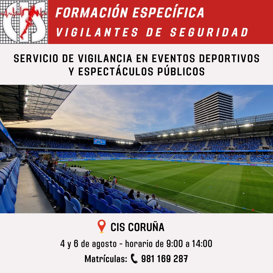 Formarción Servicio de Vigilancia en eventos deportivos y públicos